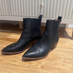 Madewell The Western Leather Ankle Boots